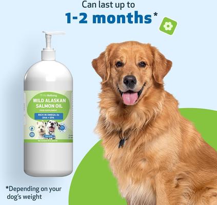 Show full view: Pet Wellbeing Wild Alaskan Salmon Oil Liquid Supplement for Dogs, 16-oz bottle slide 9 of 10