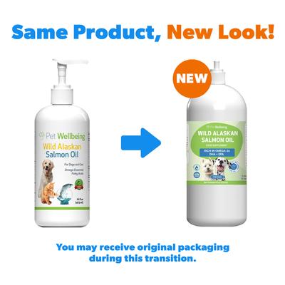 Show full view: Pet Wellbeing Wild Alaskan Salmon Oil Liquid Supplement for Dogs, 16-oz bottle slide 3 of 10