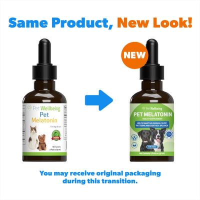 Show full view: Pet Wellbeing Pet Melatonin Bacon Flavored Liquid Calming Supplement for Dogs, 2-oz bottle slide 3 of 11