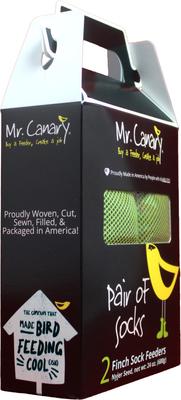 Show full view: Mr. Canary Co. Pair of Socks Finch Sock Feeders, Green, 12-oz, 2 count slide 4 of 10
