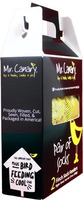 Show full view: Mr. Canary Co. Birdie Bag Finch Sock Feeder, Yellow, 13-oz slide 4 of 9