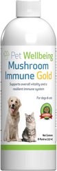 Pet Wellbeing Mushroom Immune GOLD Bacon Flavored Liquid Immune Supplement for Cats & Dogs, 8-oz bottle