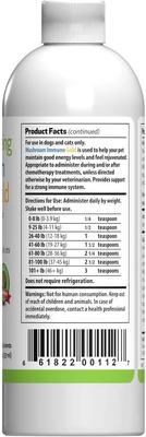 Show full view: Pet Wellbeing Mushroom Immune GOLD Bacon Flavored Liquid Immune Supplement for Cats & Dogs, 8-oz bottle slide 9 of 10