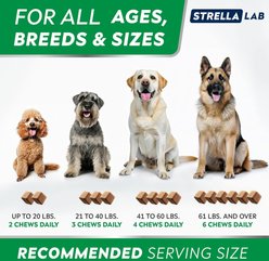 StrellaLab Advanced Allergy Relief & Anti Itch Relief with Omega 3 Fish Oil & Probiotics Skin & Coat Chew Supplement, 120 count slide 2 of 8