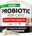 StrellaLab Cat Probiotic Powder & Probiotics with Diarrhea Fiber & Digestive Support Supplement for Cats, ...