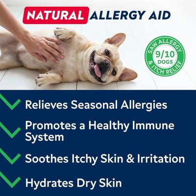 Show full view: StrellaLab Allergy Relief & Anti Itch Relief with Omega 3 Skin & Coat Fish Oil Chew Supplement for Dogs, 120 count slide 3 of 10