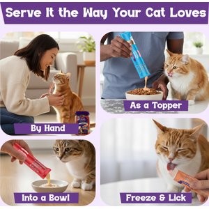 Beefeaters Lickables Salmon, Tuna & Chicken Flavor Variety Pack Lickable Cat Treat, 0.59-oz tube, 36 count