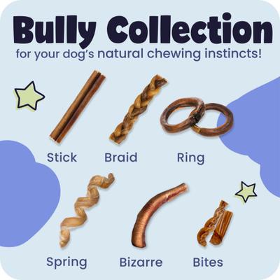 Show full view: Pawstruck Braided Bully Sticks Dog Treats, 1-lb bag, 5-in slide 5 of 13