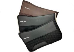 ThinLine Woven Wool Western Comfort Horse Saddle Pad, Black, 32 x 32-in slide 2 of 3