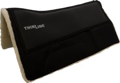 ThinLine Mesh Spine Woven Wool Western Comfort Horse Saddle Pad, Natural, 30 x 30-in
