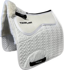 ThinLine Woven Wool Square Horse Dressage Pad, White