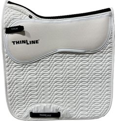 ThinLine Dressage Square Horse Saddle Pad, White