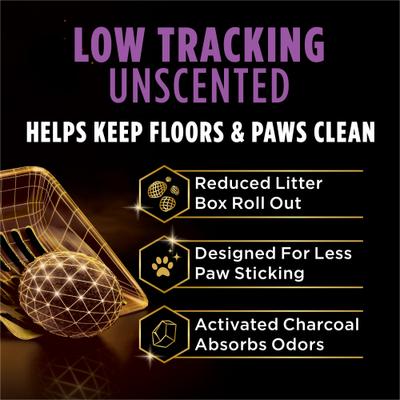Show full view: Tidy Cats Tidy Feet Low Tracking Unscented Clumping Clay Cat Litter, 22-lb box slide 6 of 11