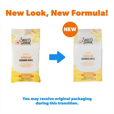 Show full view: Skout's Honor HydroClear Dog & Cat Grooming Wipes, Honeysuckle, 100 count slide 2 of 5