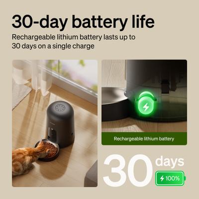 Show full view: Petlibro Air Wi-Fi Automatic Dog & Cat Feeder, Black, 2-L slide 3 of 13