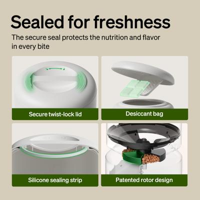 Show full view: Petlibro Granary WIFI 2.4g & 5G Automatic Cat & Dog Feeder + 3 Pet Food Desiccant Bags, White, 5-L slide 3 of 11