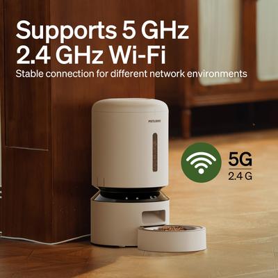 Show full view: Petlibro Granary WIFI 2.4g & 5G Automatic Cat & Dog Feeder + 3 Pet Food Desiccant Bags, White, 5-L slide 4 of 11