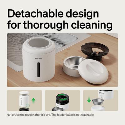 Show full view: Petlibro Granary WIFI 2.4g & 5G Automatic Cat & Dog Feeder + 3 Pet Food Desiccant Bags, White, 5-L slide 5 of 11