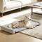 Show in main carousel: Caghash Egg Crate Foam Orthopedic Bolstered Sofa Dog Couch Bed with Removable Cover, Grey, Medium: 36 x 22 x 2-in slide 6 of 8