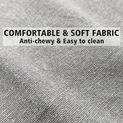 Show full view: Caghash Egg Crate Foam Orthopedic Bolstered Sofa Dog Couch Bed with Removable Cover, Grey, Small: 22 x 22 x 2-in slide 4 of 8