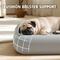 Show in main carousel: Caghash Egg Crate Foam Orthopedic Bolstered Sofa Dog Couch Bed with Removable Cover, Grey, Small: 22 x 22 x 2-in slide 2 of 8