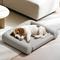 Show in main carousel: Caghash Egg Crate Foam Orthopedic Bolstered Sofa Dog Couch Bed with Removable Cover, Grey, Small: 22 x 22 x 2-in slide 1 of 8