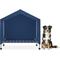 Show in main carousel: Caghash Indoor & Outdoor Waterproof Sunshade Elevated Canopy Dog Bed with Removable Cover, Blue, Medium: 34 x 26 x 24-in slide 1 of 8