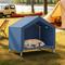 Show in main carousel: Caghash Indoor & Outdoor Waterproof Sunshade Elevated Canopy Dog Bed with Removable Cover, Blue, Medium: 34 x 26 x 24-in slide 7 of 8
