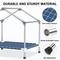 Show in main carousel: Caghash Indoor & Outdoor Waterproof Sunshade Elevated Canopy Dog Bed with Removable Cover, Blue, Medium: 34 x 26 x 24-in slide 4 of 8