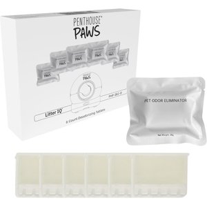 Penthouse Paws IQ Smart Self-Cleaning Cat Litter Odor Control Deodorizer Tablets, 6 count