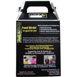 Mr. Canary Co. Pair of Socks Finch Sock Feeders, Green, 12-oz, 2 count