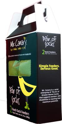 Show full view: Mr. Canary Co. Pair of Socks Finch Sock Feeders, Green, 12-oz, 2 count slide 8 of 10