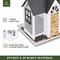 Show in main carousel: Kingsyard Wild Bird House & Triple Feeder, Black/White slide 4 of 8