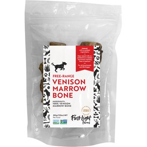 First Light Farms Venison Marrowbone Free Range Dog Bones, 7-oz bag