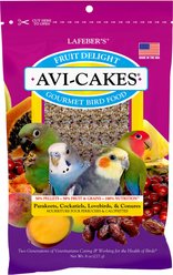 Lafeber Fruit Delight Avi-Cakes Cockatiel & Parakeet Bird Food, 8-oz bag