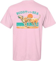 BUDDY BY THE SEA Best Friends Adult Short Sleeve Tee, Cotton Candy, XX-Large