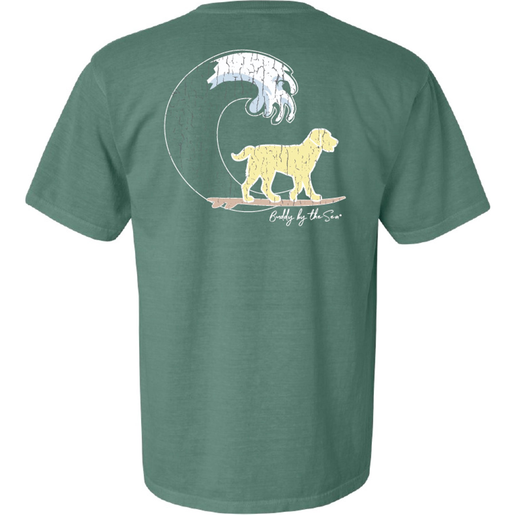 BUDDY BY THE SEA Classic Adult Short Sleeve Tee, Cypress Green, XX-Large