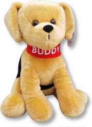 BUDDY BY THE SEA Plush Buddy Dog Plush Toy, Tan