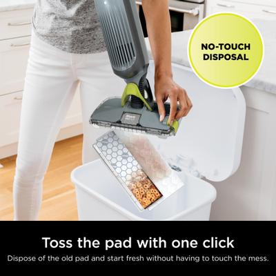 Show full view: Shark Vacmop Pro Cordless Hard Floor Disposable Pad Vacuum Mop, Charcoal Gray slide 6 of 9