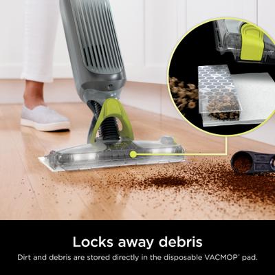 Show full view: Shark Vacmop Pro Cordless Hard Floor Disposable Pad Vacuum Mop, Charcoal Gray slide 3 of 9