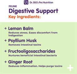 Dr. Bill's Pet Nutrition Feline Digestive Support Cat Supplement Powder, 60-gm pouch slide 2 of 6