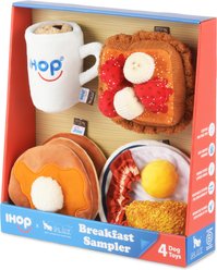 P.L.A.Y. Pet Lifestyle and You IHOP Bundle Pack Squeaky Plush Dog Toys