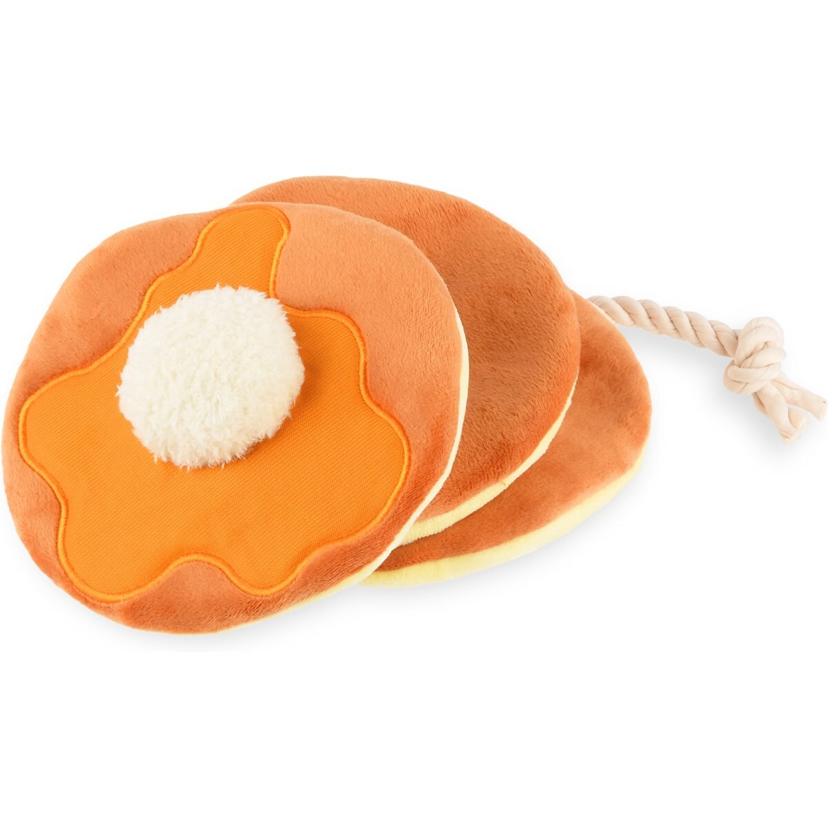 P.L.A.Y. Pet Lifestyle and You IHOP Pancake Stack Squeaky Plush Dog Toy