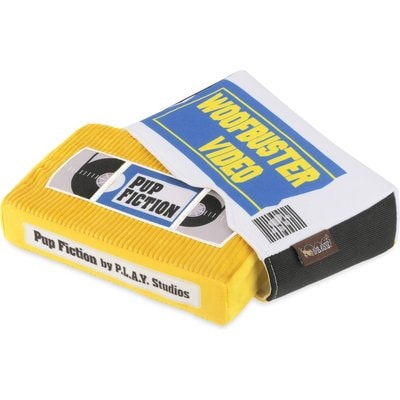 P.L.A.Y. Pet Lifestyle and You P.L.A.Y. Pet Lifestyle and You 90s Classic Video Tape Squeaky Plush Dog Toy
