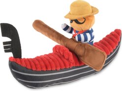 P.L.A.Y. Pet Lifestyle and You Totally Touristy Venice Gondola Squeaky Plush Dog Toy, Large