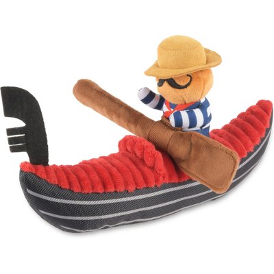 P.L.A.Y. Pet Lifestyle and You P.L.A.Y. Pet Lifestyle and You Totally Touristy Venice Gondola Squeaky Plush Dog Toy, Large