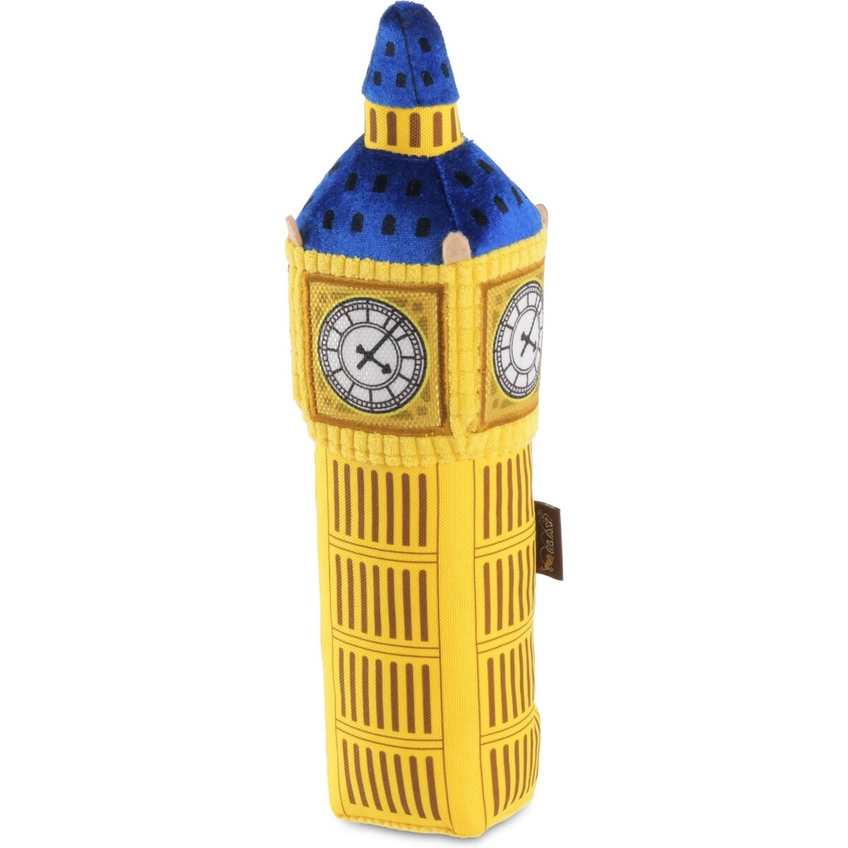 P.L.A.Y. Pet Lifestyle and You Totally Touristy Big Ben Squeaky Plush Dog Toy, Large