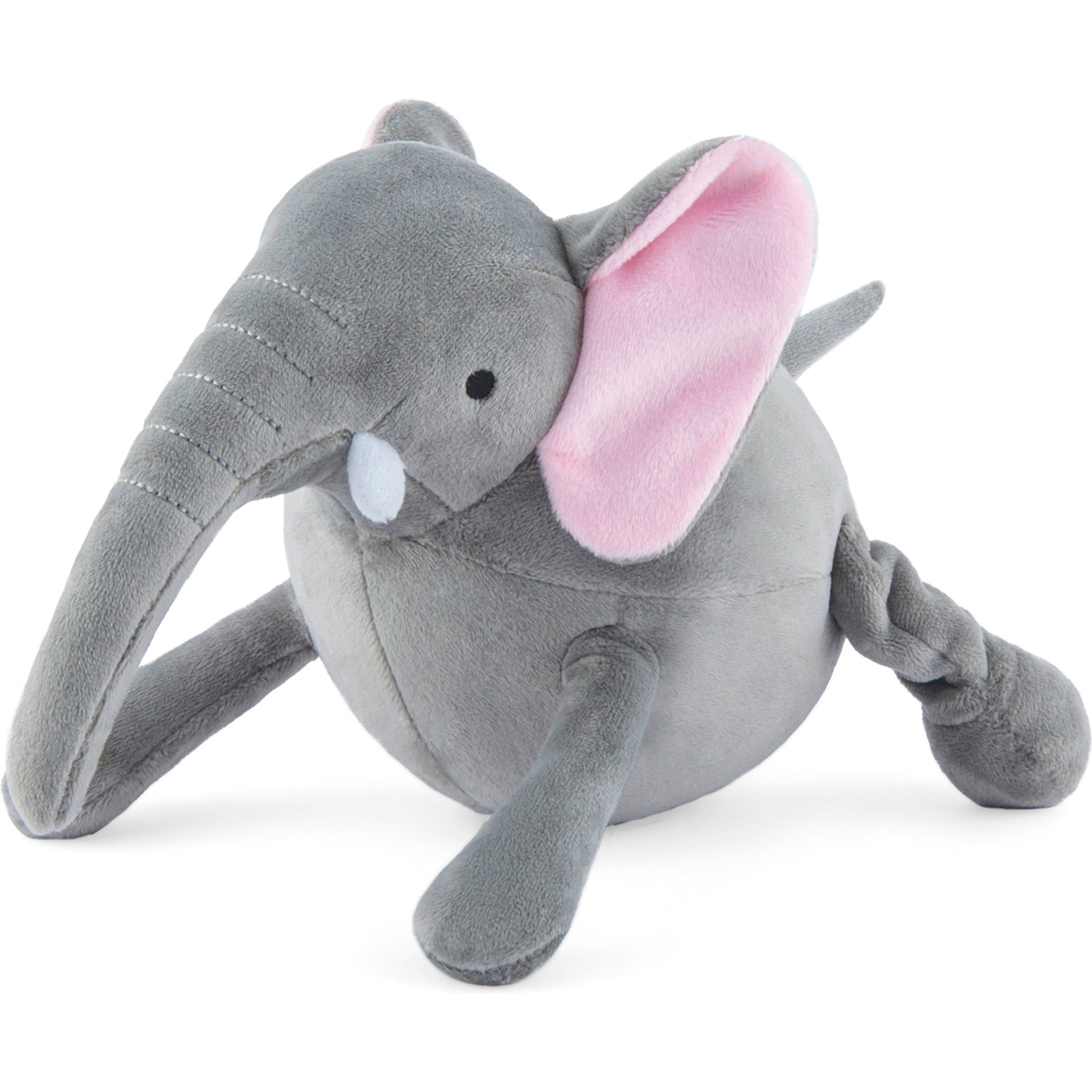 P.L.A.Y. Pet Lifestyle and You PLAY Africa Big Five Elephant Squeaky Plush Dog Toy