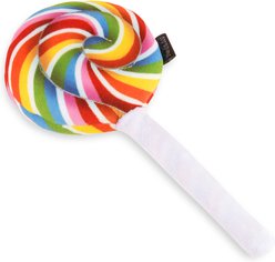 P.L.A.Y. Pet Lifestyle and You Snack Attack Minis Lollipop Squeaky Plush Dog Toy