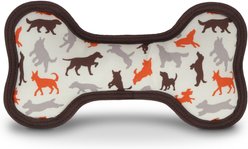 P.L.A.Y. Pet Lifestyle and You ECO PLAY Bone Scout & About Vanilla Squeaky Plush Dog Toy